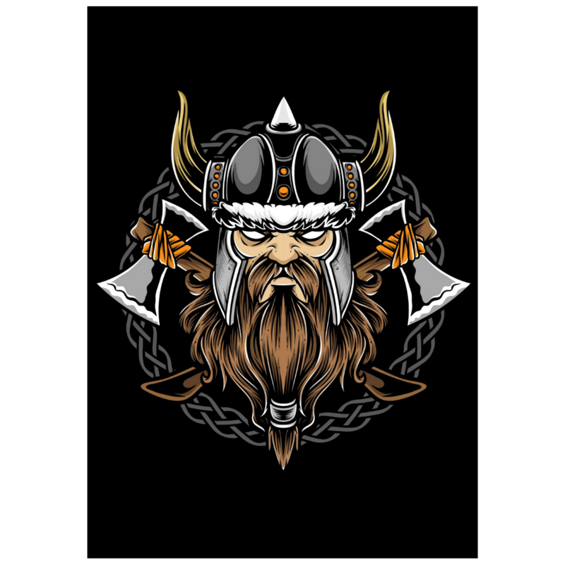 Poster plastifié - Viking cartoon