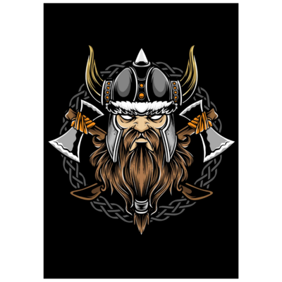 Poster plastifié - Viking cartoon