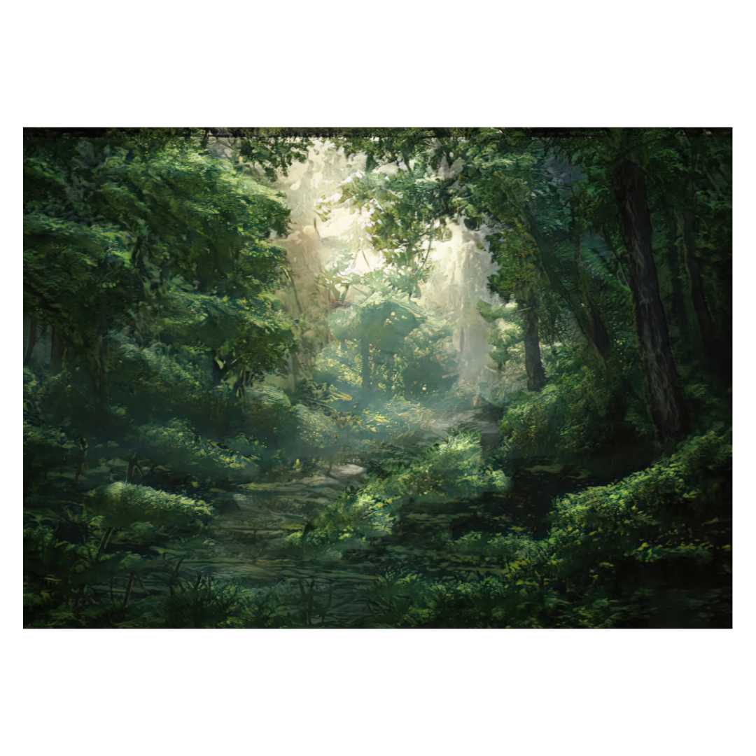 Poster plastifié - forêt profonde