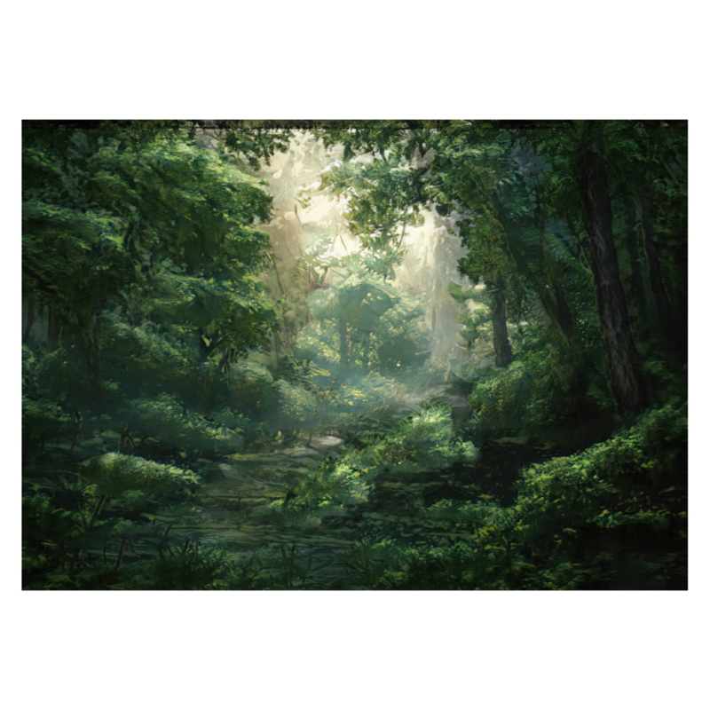 Poster plastifié - forêt profonde