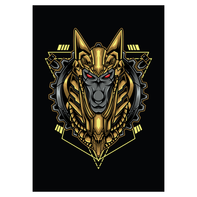 Poster plastifié - Anubis Steampunk