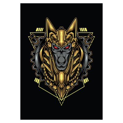 Poster plastifié - Anubis Steampunk