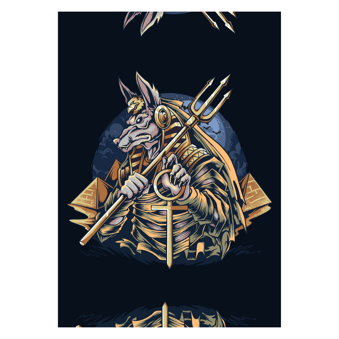 Poster plastifié - Anubis trident