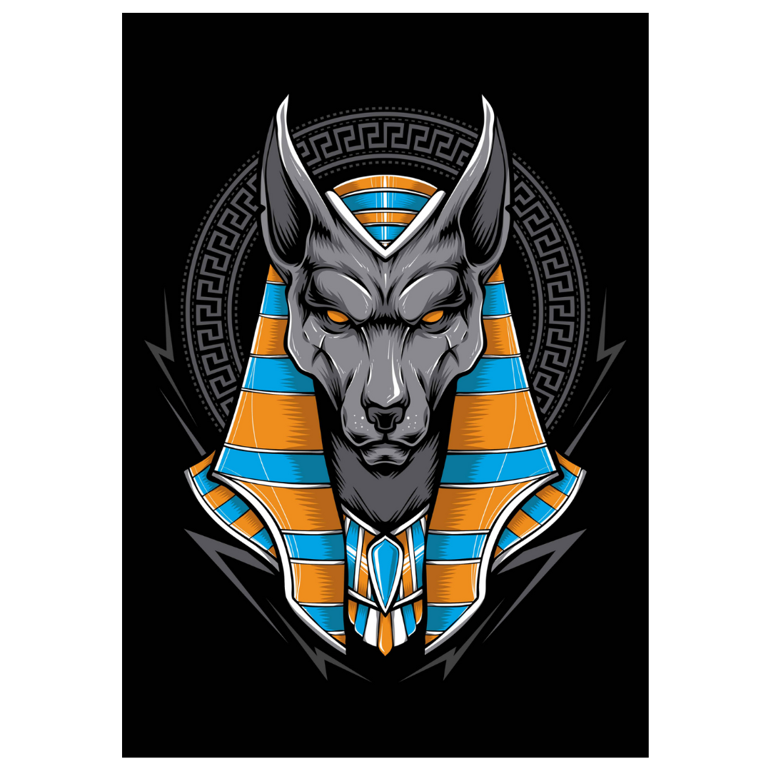 Poster plastifié - Anubis cercle grec