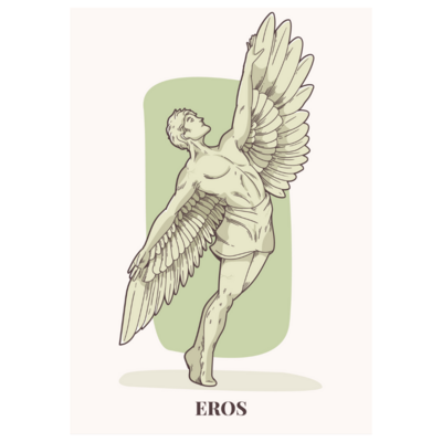 Poster plastifié - Eros dieu de l&#39;Amour