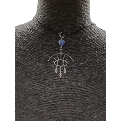 Collier - Oeil graphique - Lapis lazuli