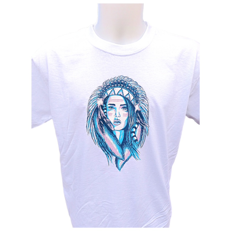 T-shirt unisexe - Indienne bleue