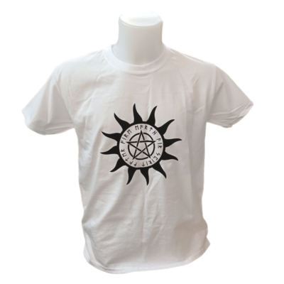 T-shirt unisexe - Pentacle soleil et runes