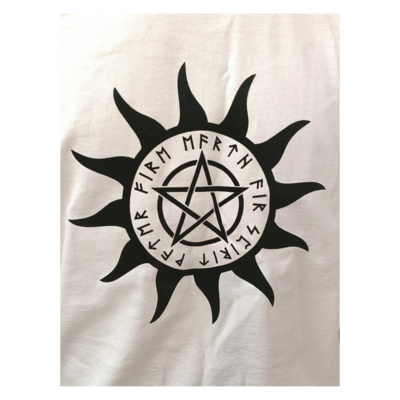 T-shirt unisexe - Pentacle soleil et runes