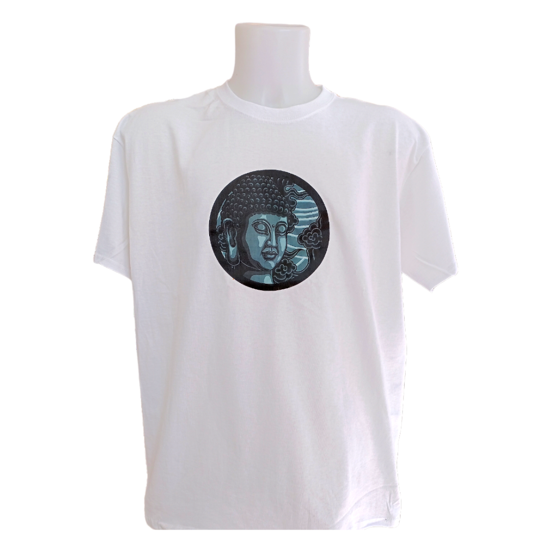 T-shirt unisexe - Tête Bouddha cercle