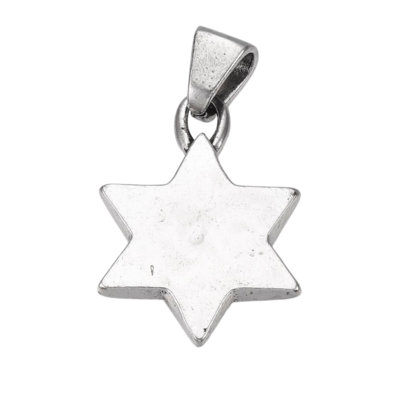 Pendentif étoile de David et croix