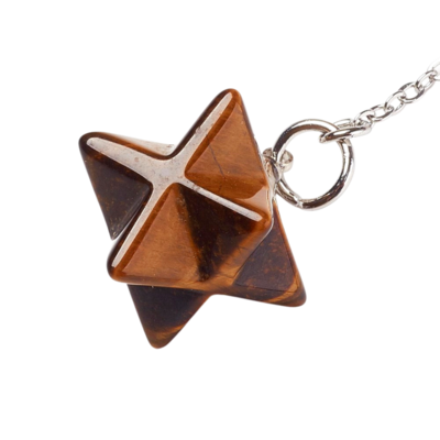 Mini Pendule Merkabah - Oeil de Tigre