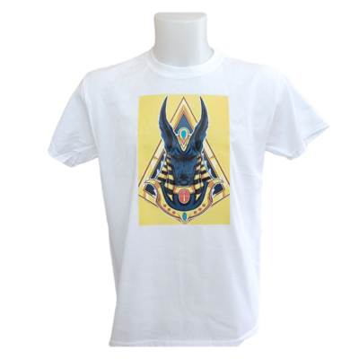 T-shirt unisexe -Anubis fond jaune