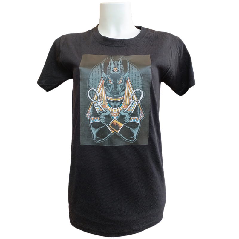 T-shirt unisexe - Anubis fond noir