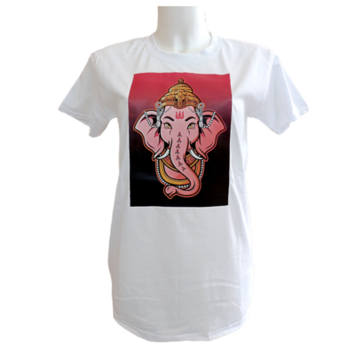 T-shirt unisexe - Ganesh fond rouge