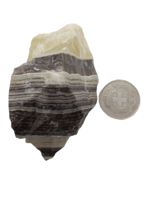 Calcite Zèbre brute - 326 gr