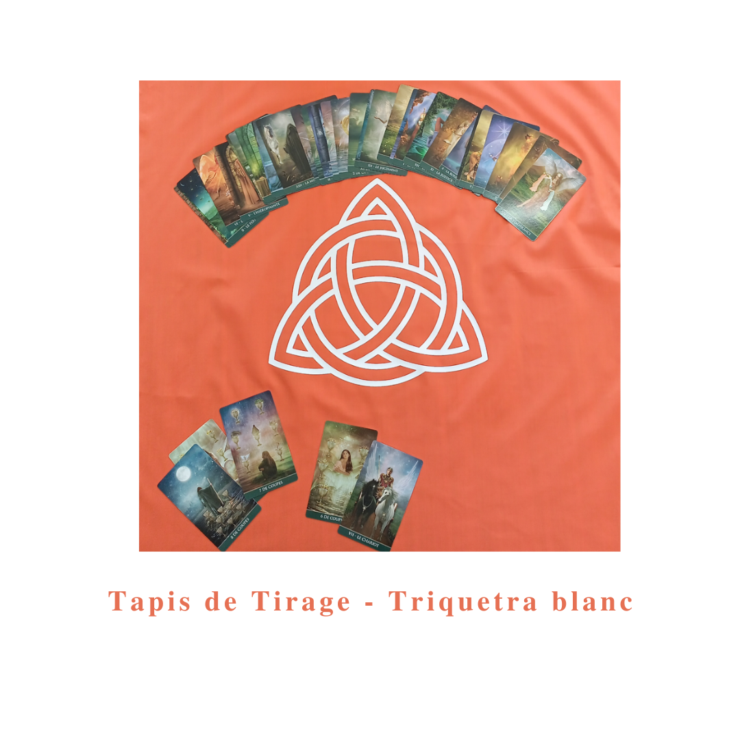 Tapis de Tirage - Triquetra - blanc