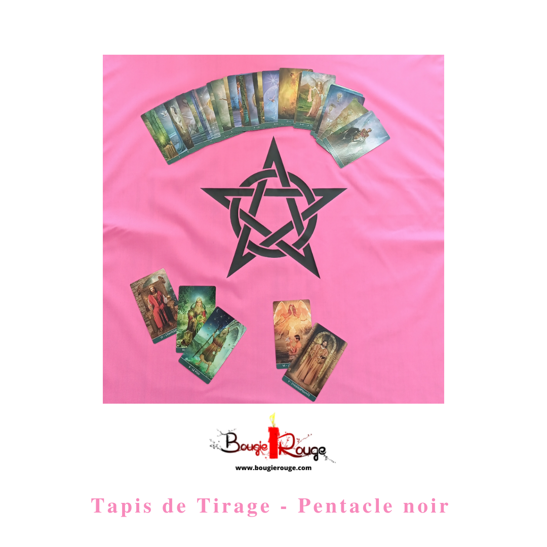 Tapis de Tirage - Pentacle - noir