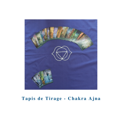 Tapis de Tirage - Chakra Ajna - blanc