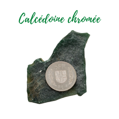 Calcédoine chromée - 74 gr