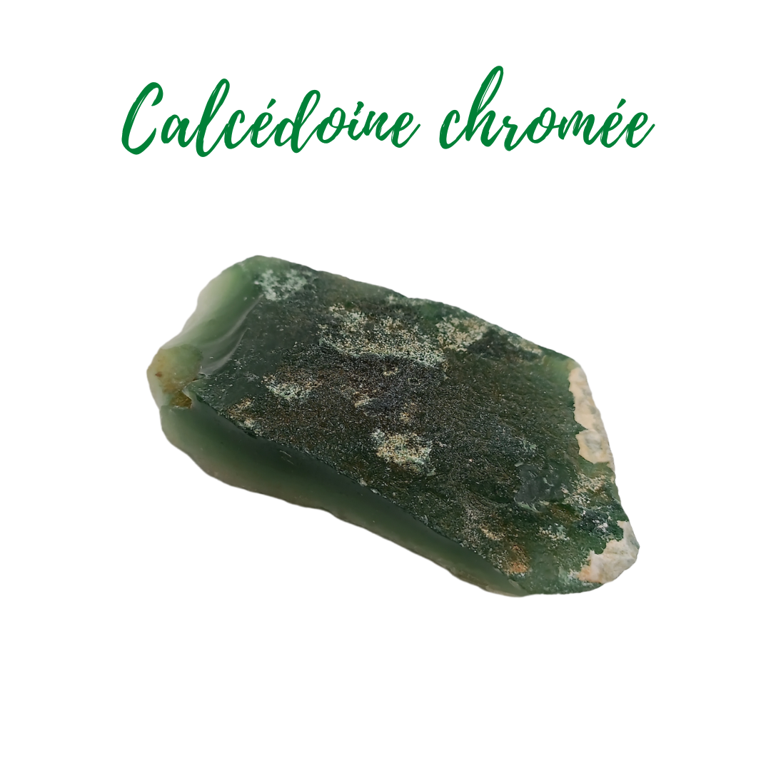 Calcédoine chromée - 74 gr