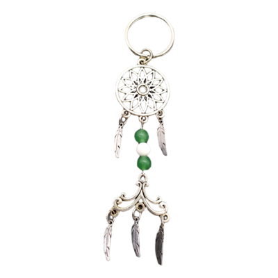 Porte-clés Attrape-rêves - Sélénite et Aventurine