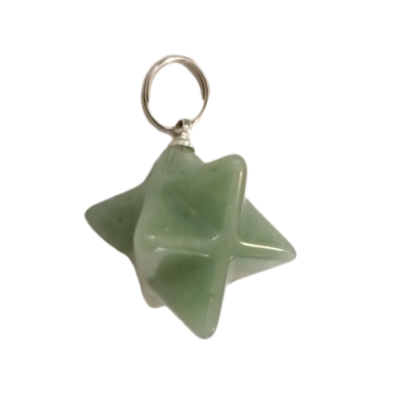 Pendentif Merkabah - Aventurine verte