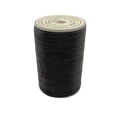 Bobine de fil noir en micro-macramé - 0.35 mm