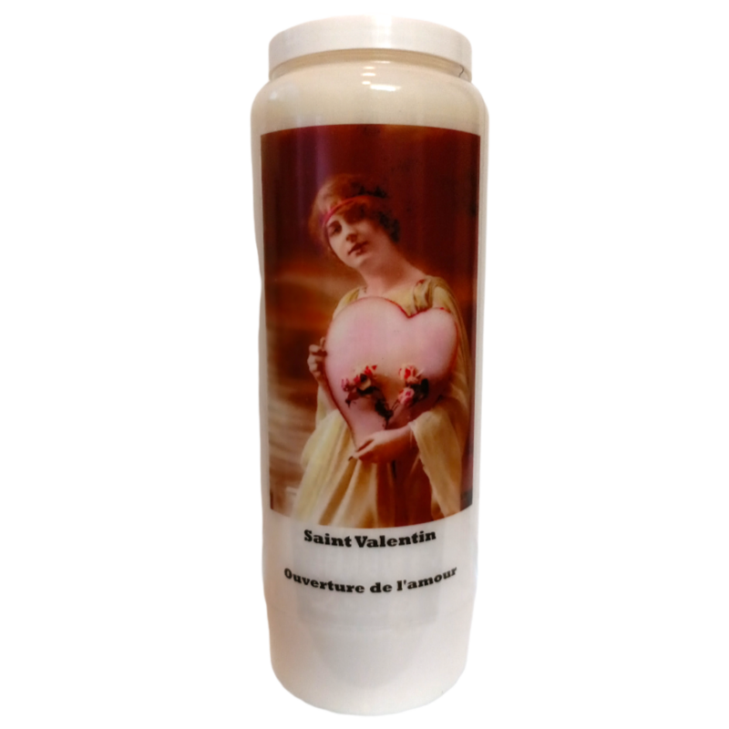 Bougie Neuvaine Saint Valentin
