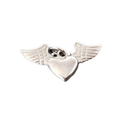 Médaille pour animal - Pendentif coeur ailé