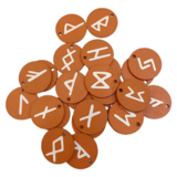 Set de runes Futhark en bois peint personnalisable - Vinyl