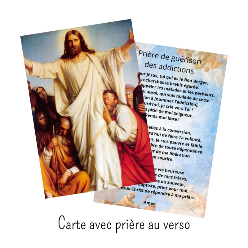 Carte de prière - Addiction