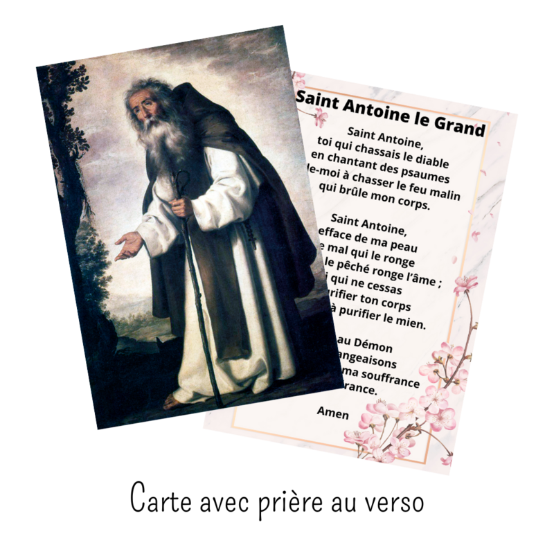 Carte de prière - Saint Antoine le Grand