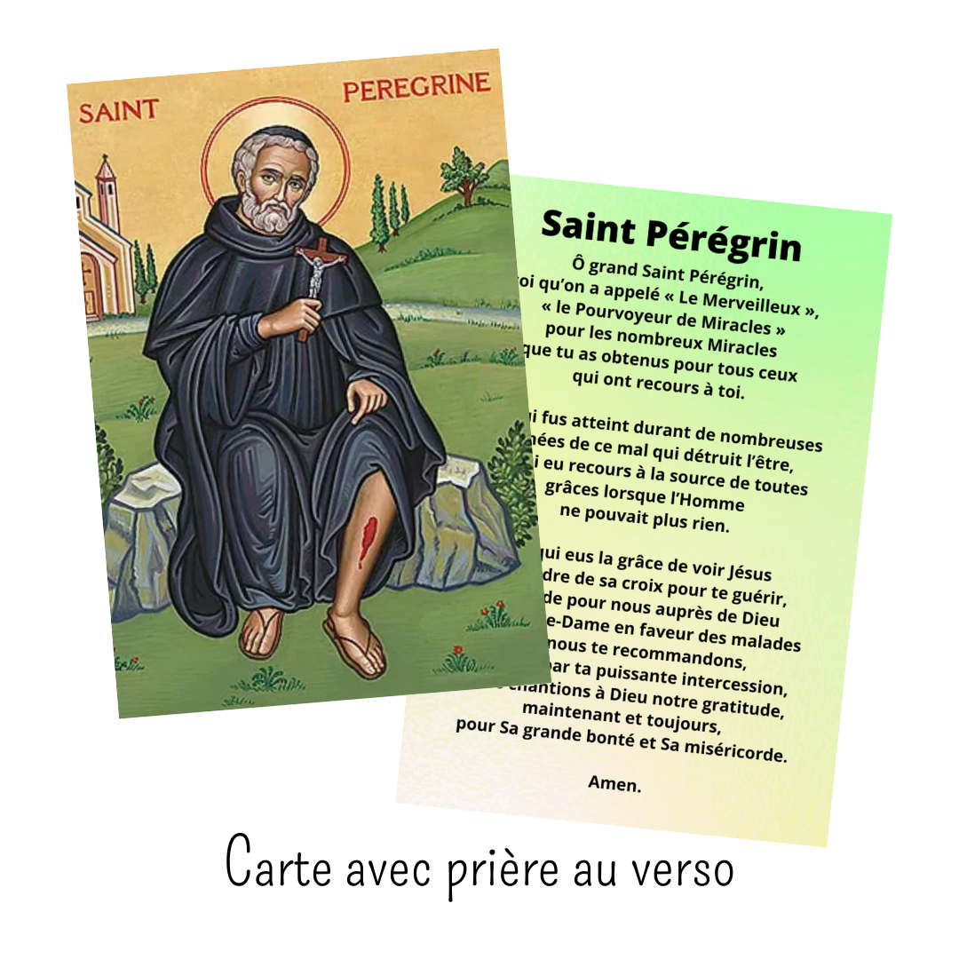 Carte de prière - Saint Pérégrin