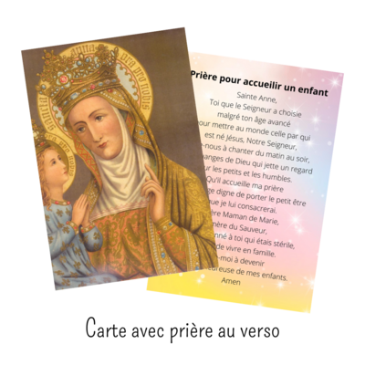 Carte de prière - Sainte Anne