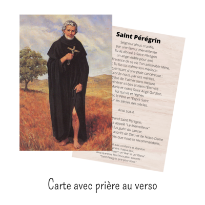 Carte de prière - Saint Pérégrin