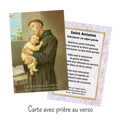 Carte de prière - Saint Antoine de Padoue