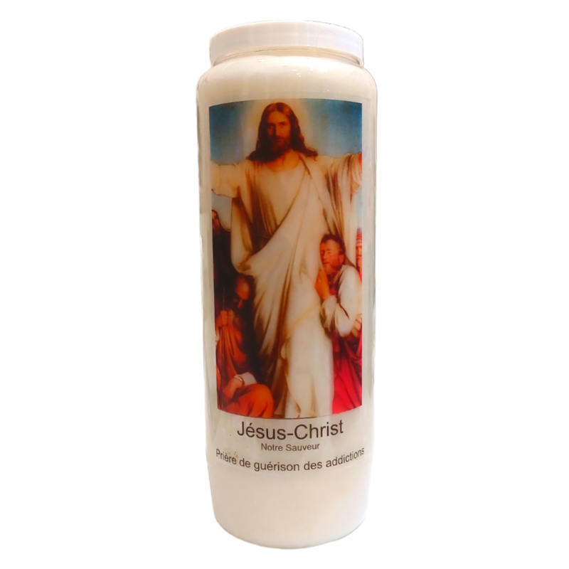 Bougie Neuvaine Jésus-Christ - Guérison des addictions