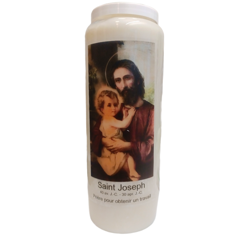 Bougie Neuvaine Saint Joseph - Travail