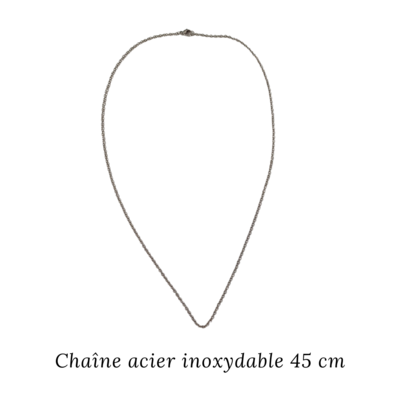 Collier petite couronne - Oeil de Tigre - 8 mm