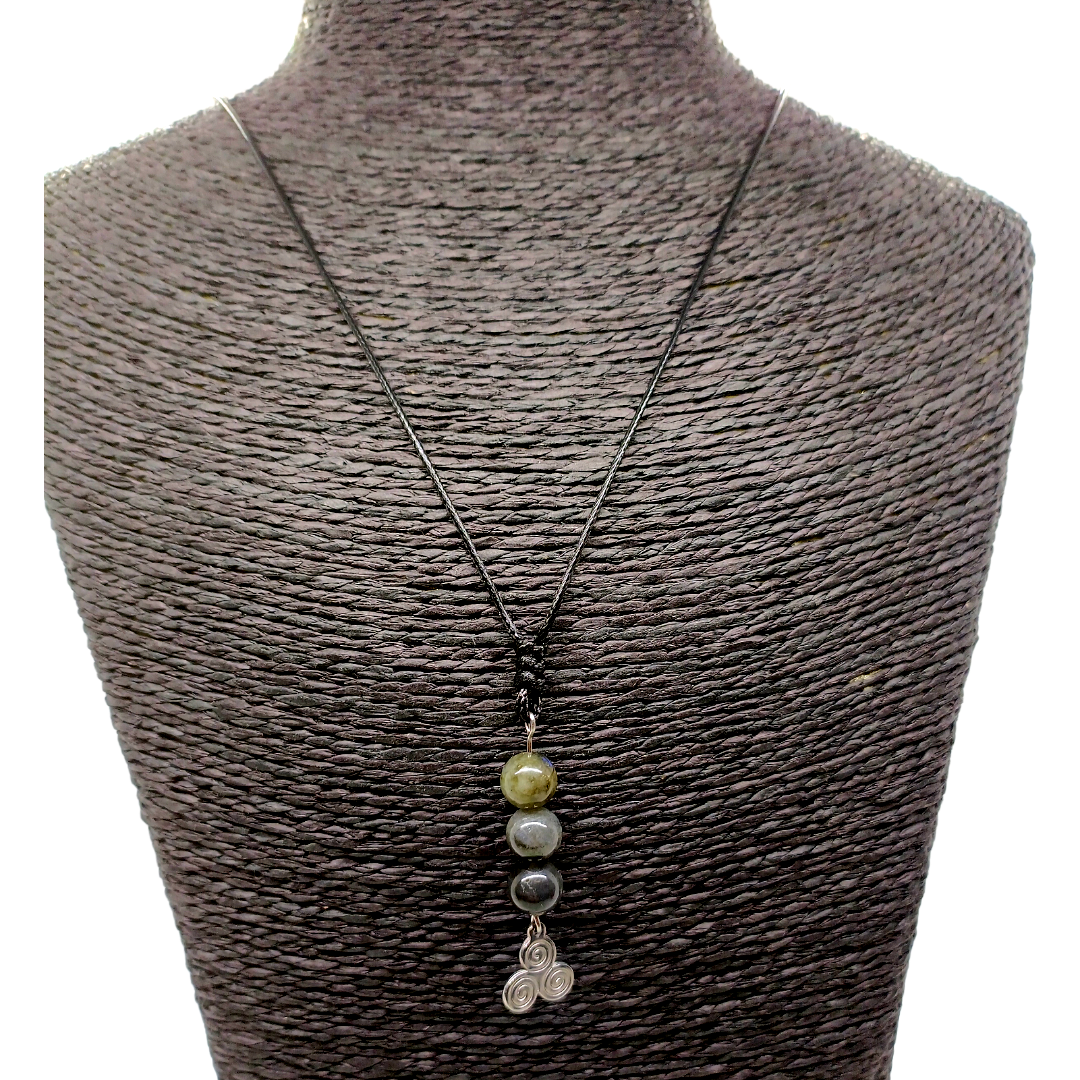 Collier triskel - Labradorite