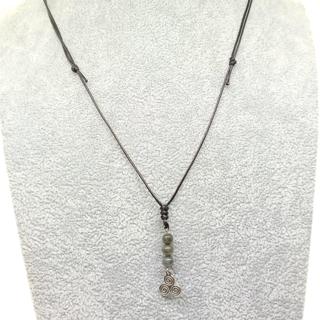 Collier triskel - Labradorite