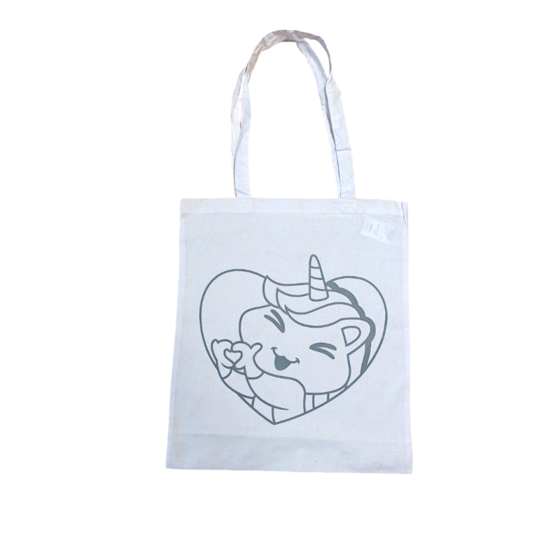 Sac - Licorne style manga et coeur