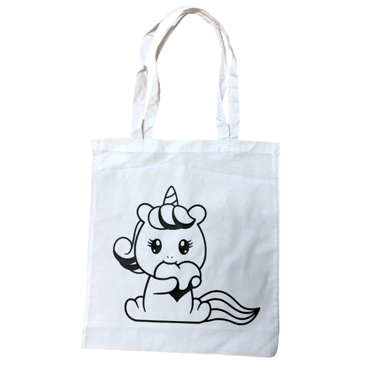 Sac - Bébé licorne avec coeur