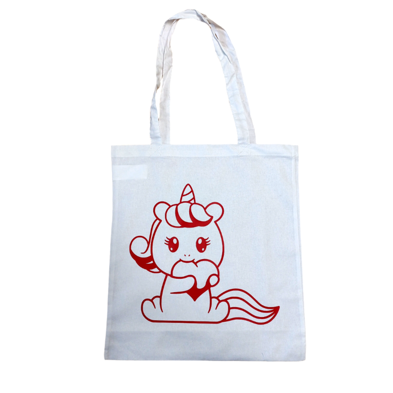 Sac - Bébé licorne avec coeur