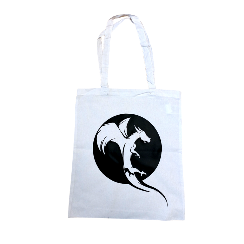 Sac - Dragon devant lune