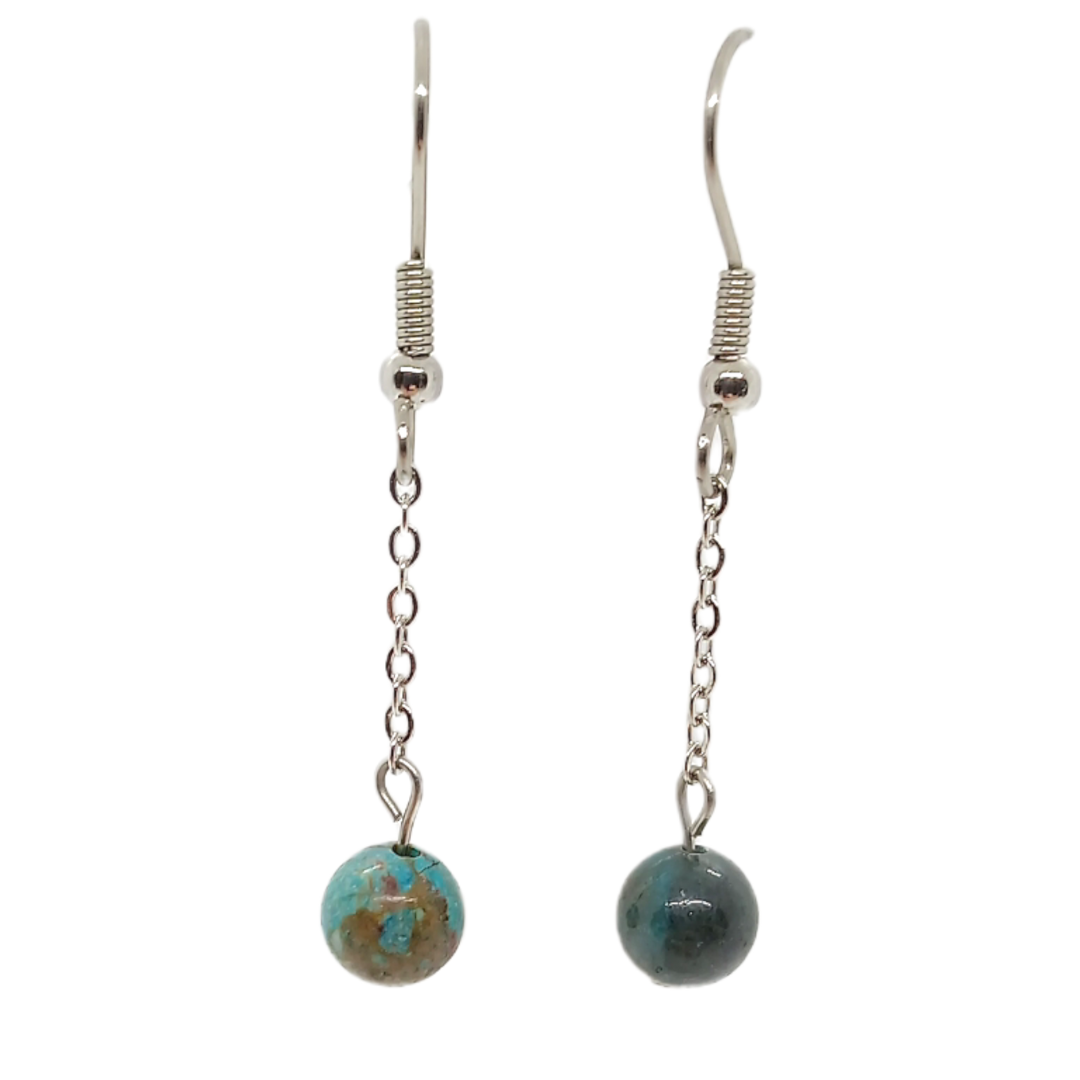 Boucles d&#39;oreilles - Chrysocolle