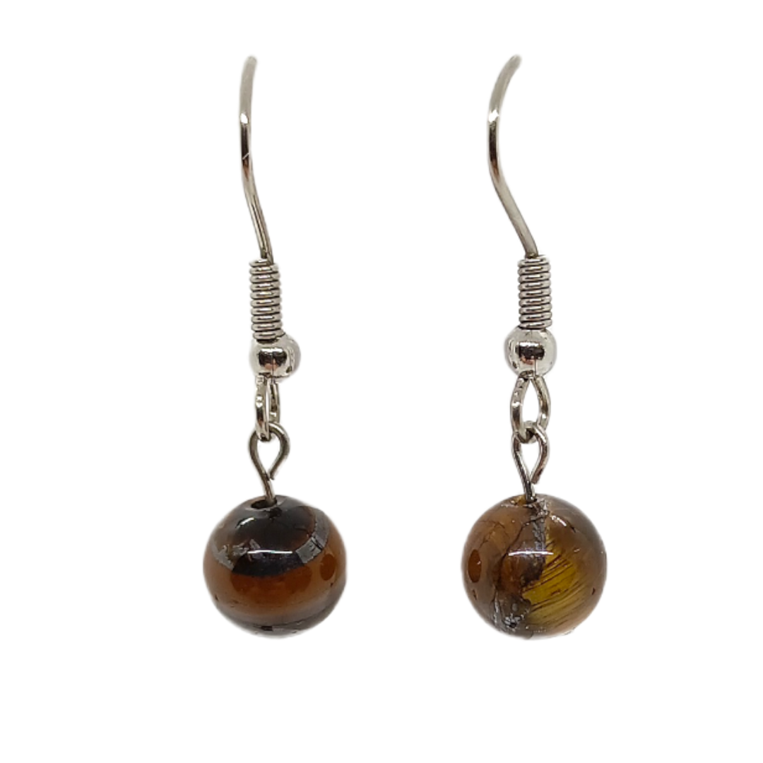 Boucles d&#39;oreilles - Oeil de tigre