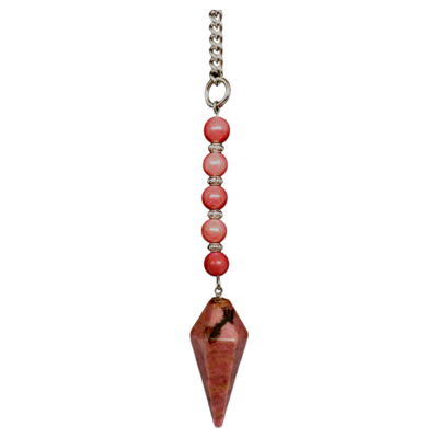 Pendule en pointe - Rhodonite