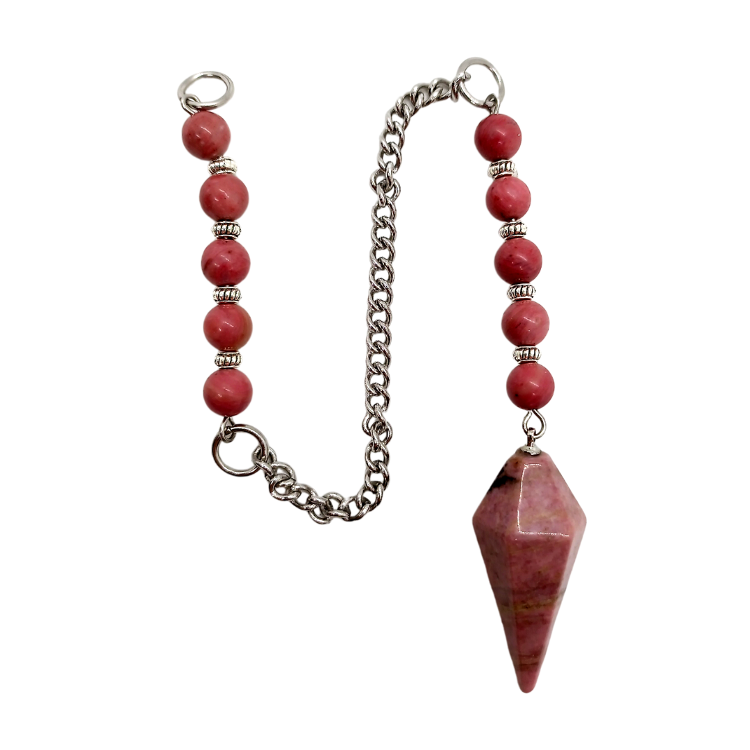 Pendule en pointe - Rhodonite